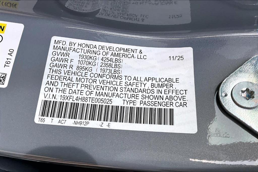 new 2026 Honda Civic Hybrid car, priced at $33,020