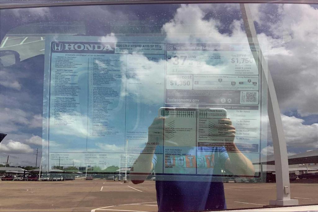 new 2026 Honda CR-V Hybrid car, priced at $44,975