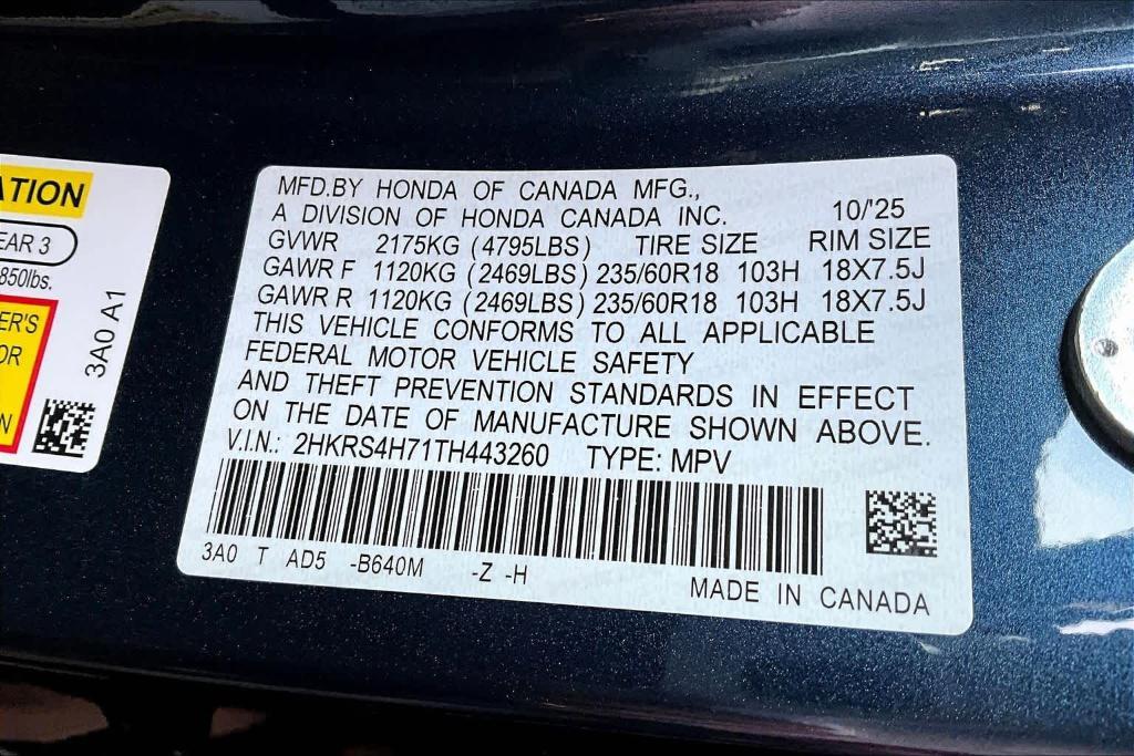 new 2026 Honda CR-V car, priced at $37,975