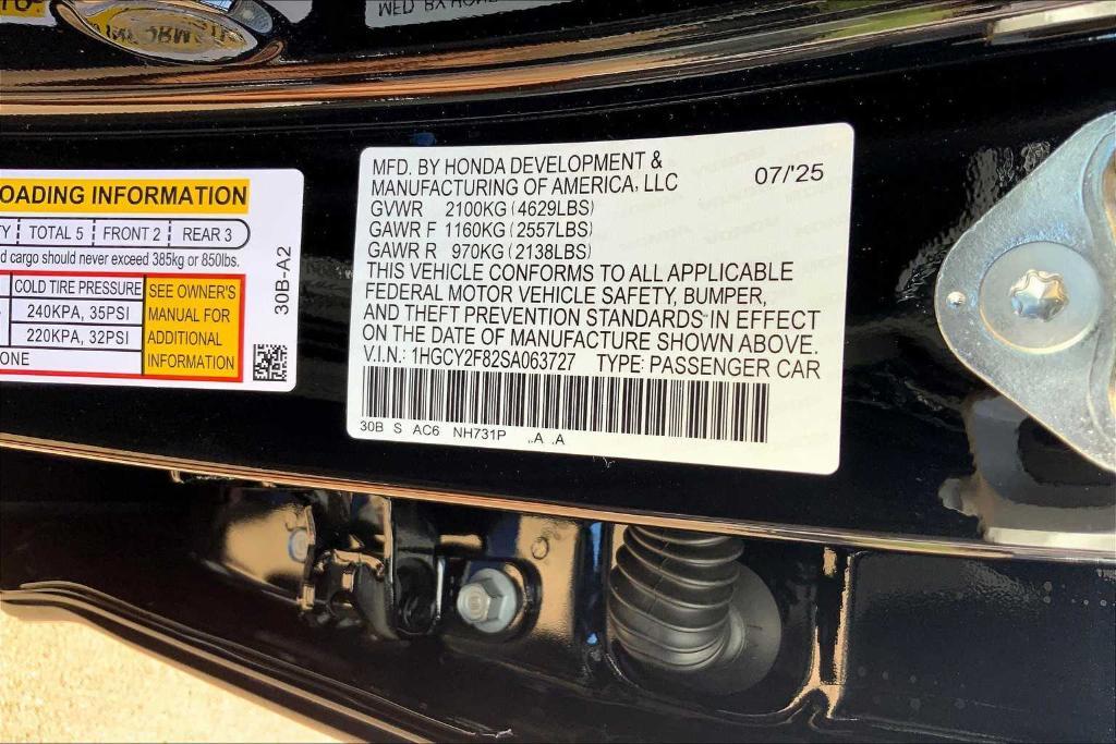 new 2025 Honda Accord Hybrid car, priced at $41,325