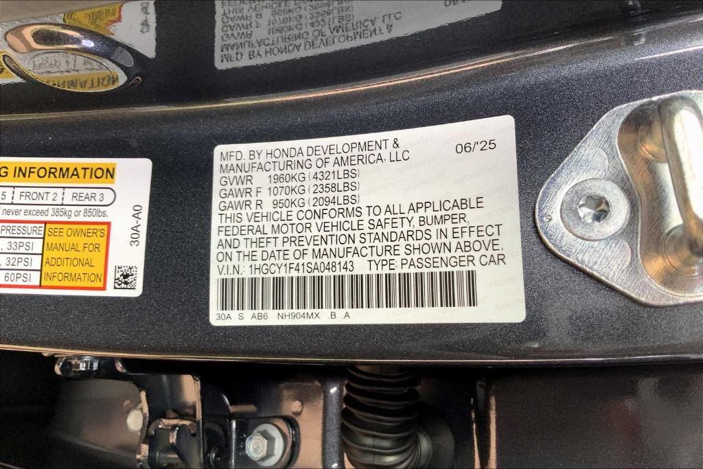 new 2025 Honda Accord car, priced at $31,085