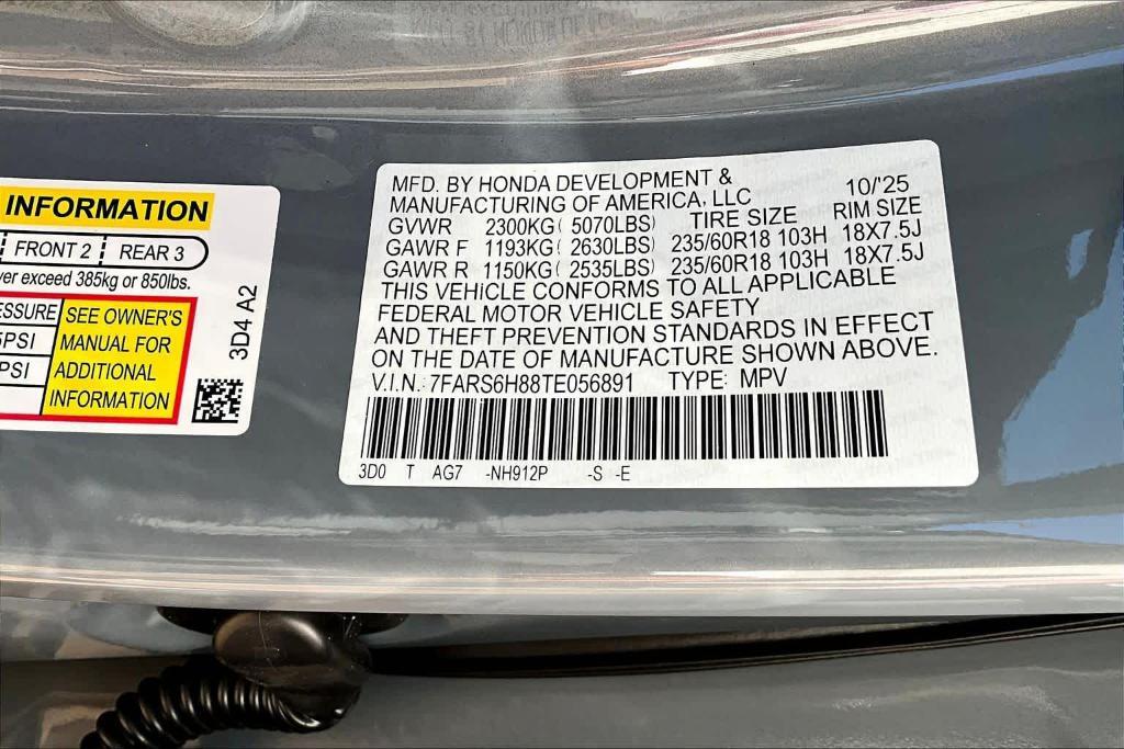 new 2026 Honda CR-V Hybrid car, priced at $41,255