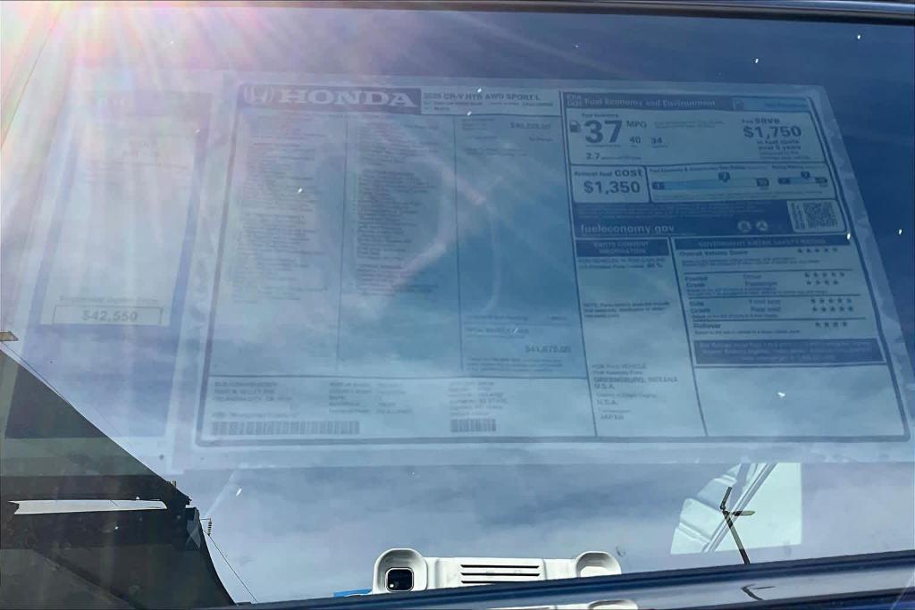 new 2026 Honda CR-V Hybrid car, priced at $40,800