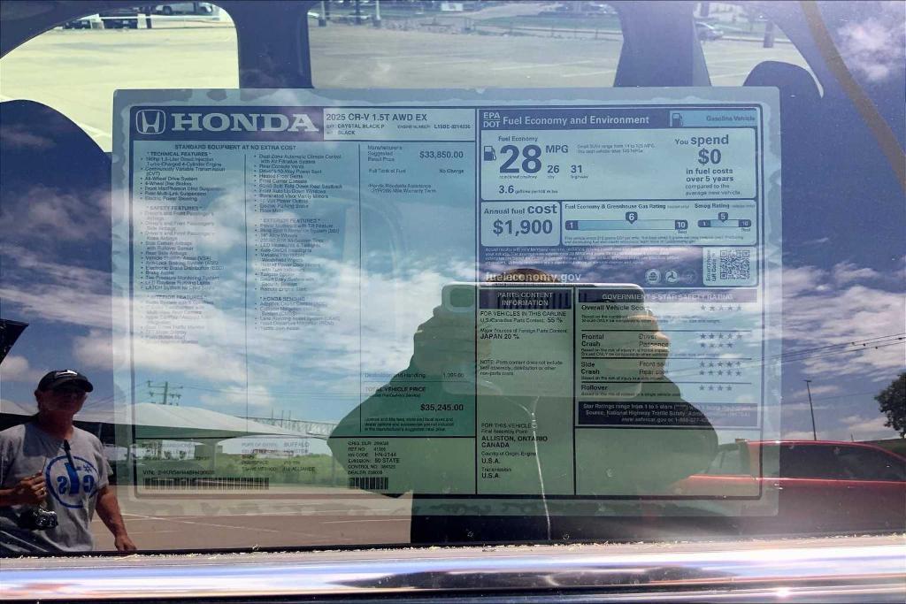 new 2025 Honda CR-V car, priced at $34,120