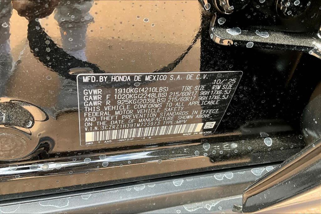 new 2026 Honda HR-V car, priced at $27,525