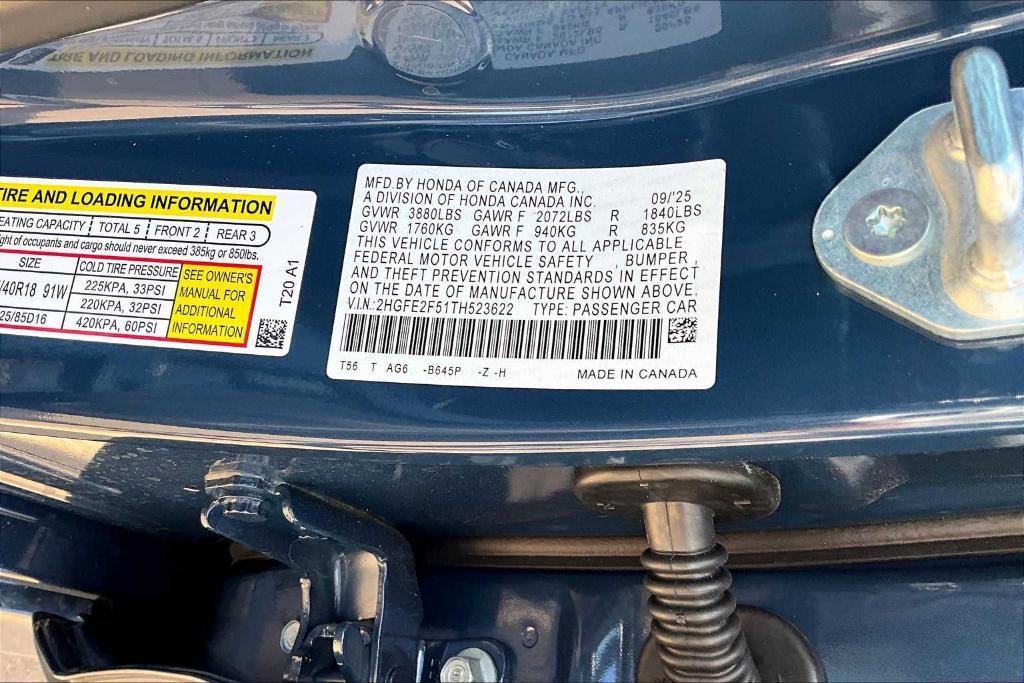 new 2026 Honda Civic car, priced at $27,665