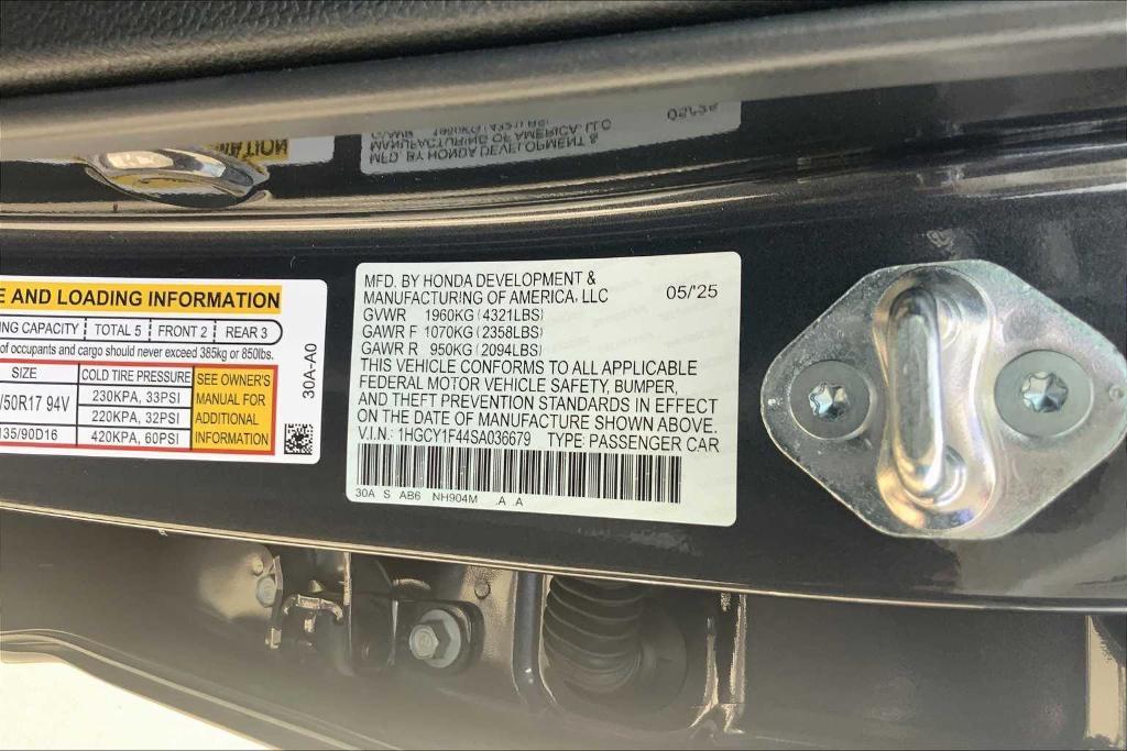 new 2025 Honda Accord car, priced at $31,085