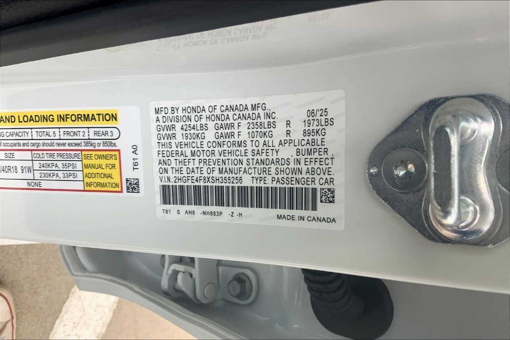 new 2025 Honda Civic Hybrid car, priced at $29,930