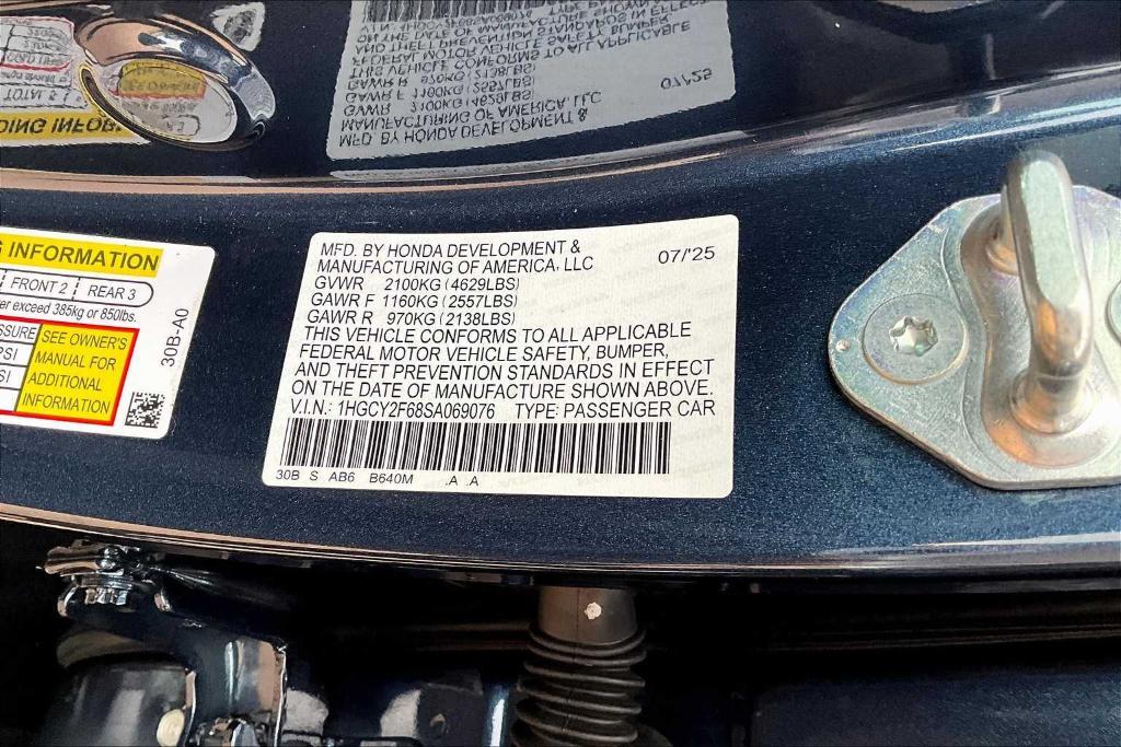 new 2025 Honda Accord Hybrid car, priced at $35,715