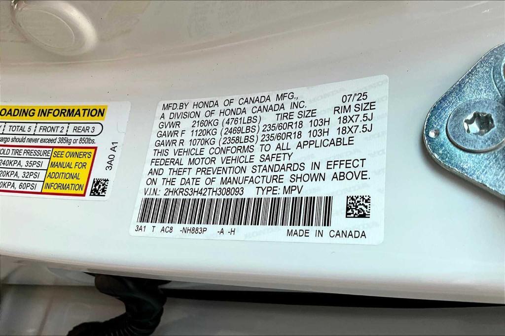 new 2026 Honda CR-V car, priced at $34,680