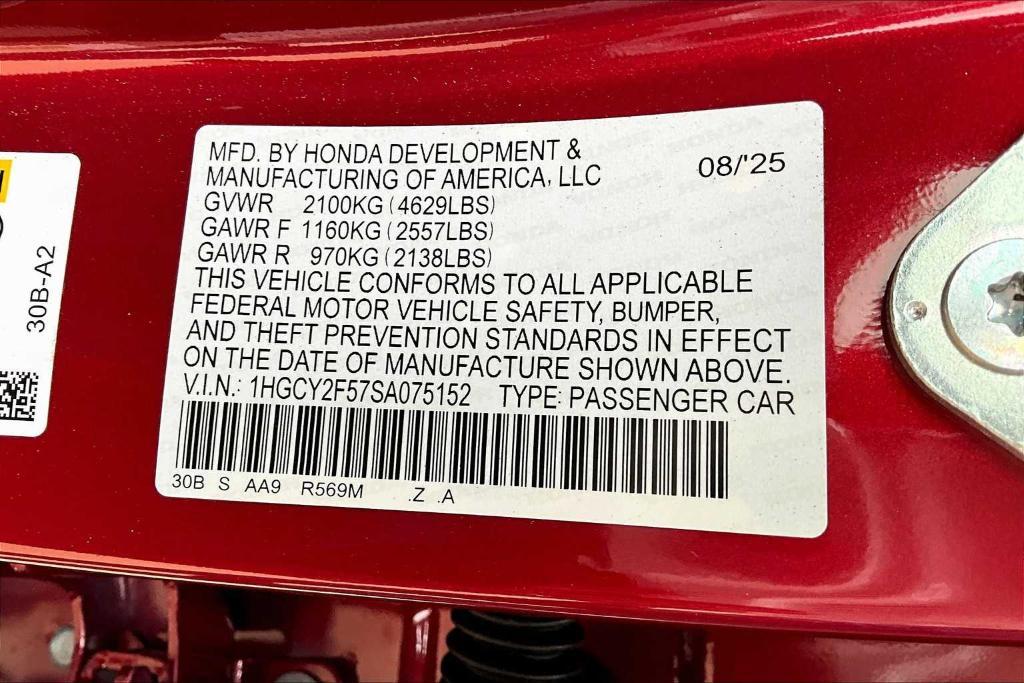 new 2025 Honda Accord Hybrid car, priced at $34,430