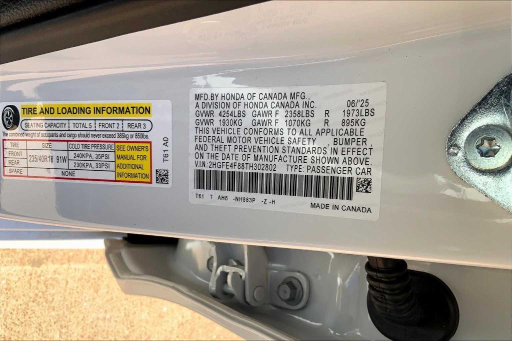 new 2026 Honda Civic Hybrid car, priced at $31,025