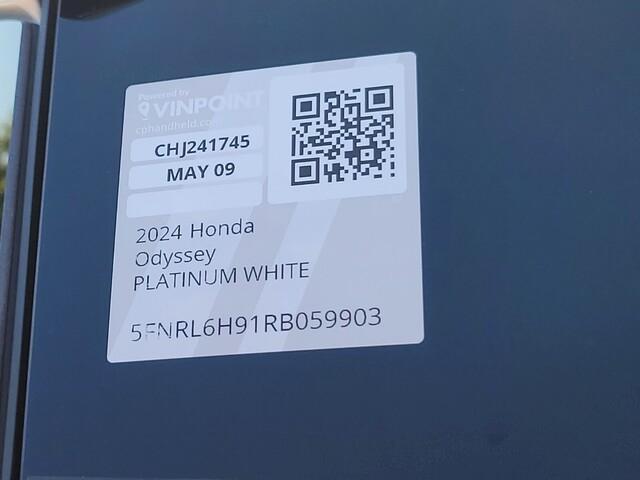 new 2024 Honda Odyssey car, priced at $52,215