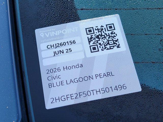 new 2026 Honda Civic car, priced at $29,195