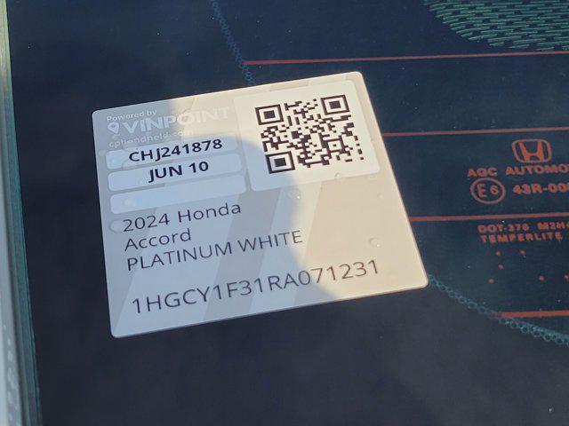 new 2024 Honda Accord car, priced at $32,455