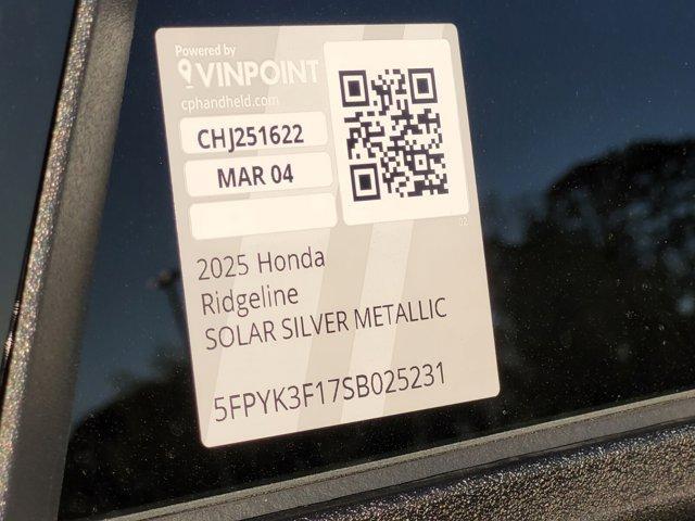 new 2025 Honda Ridgeline car, priced at $40,173
