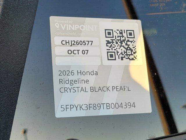 new 2026 Honda Ridgeline car, priced at $49,685