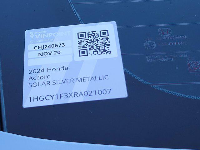 new 2024 Honda Accord car, priced at $30,000