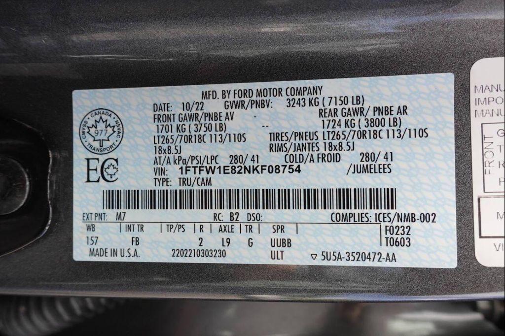 used 2022 Ford F-150 car, priced at $39,995