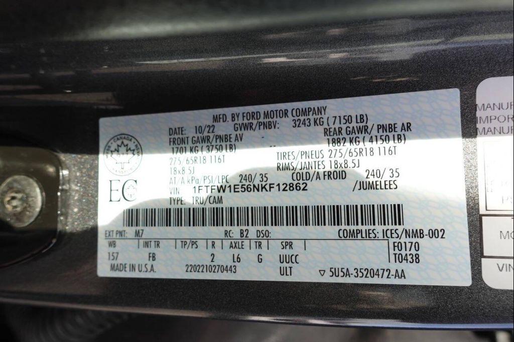 used 2022 Ford F-150 car, priced at $42,995