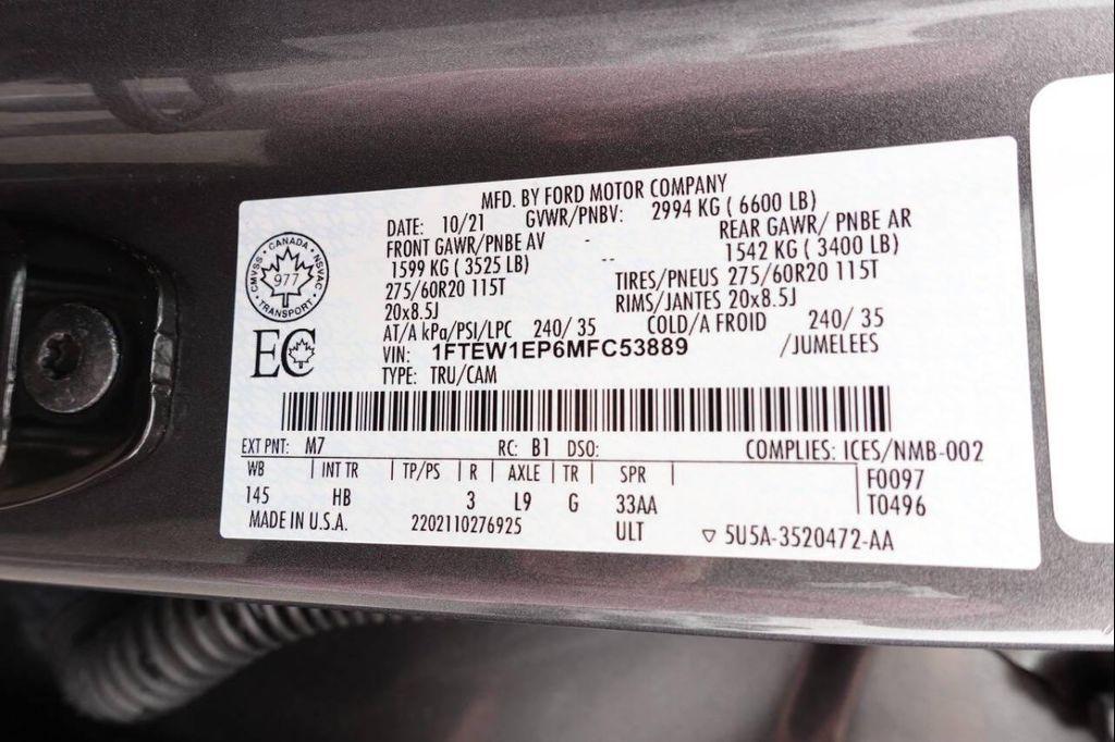 used 2021 Ford F-150 car, priced at $46,995