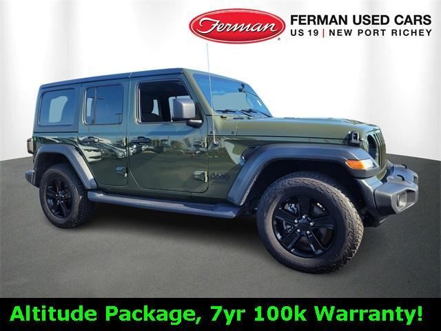 used 2021 Jeep Wrangler Unlimited car, priced at $31,888