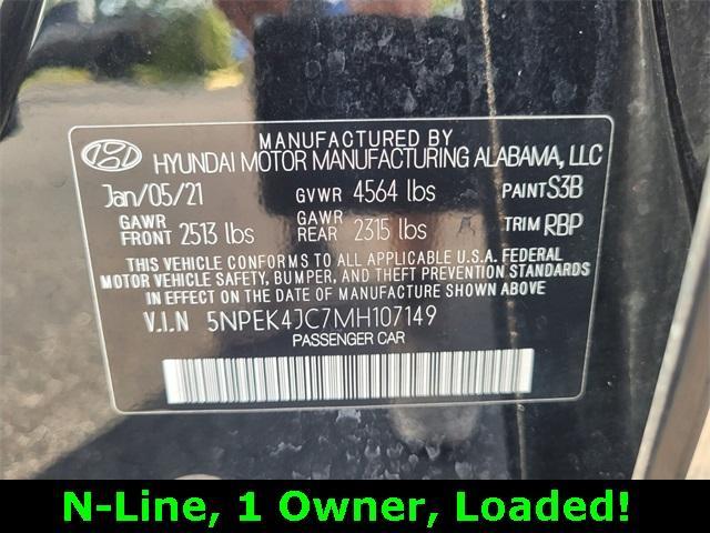 used 2021 Hyundai Sonata car, priced at $22,444