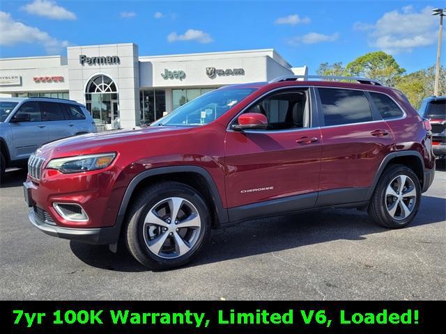 used 2021 Jeep Cherokee car, priced at $22,000