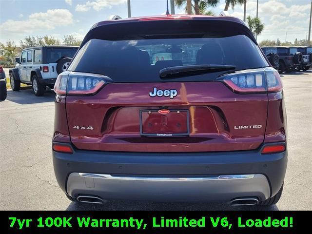 used 2021 Jeep Cherokee car, priced at $22,000