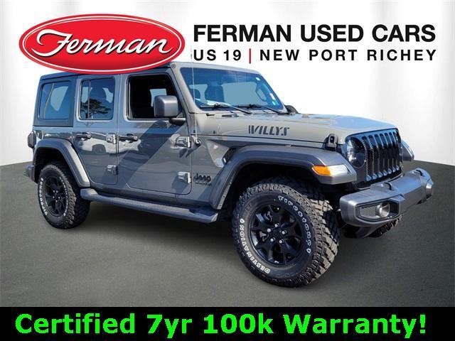 used 2021 Jeep Wrangler Unlimited car, priced at $35,888