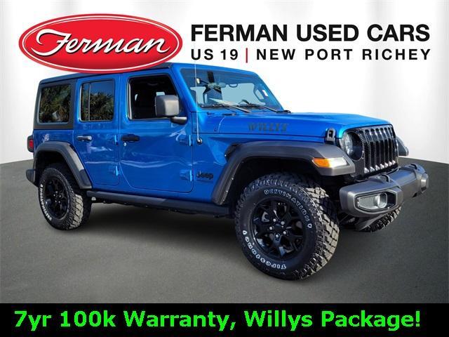 used 2021 Jeep Wrangler Unlimited car, priced at $33,900