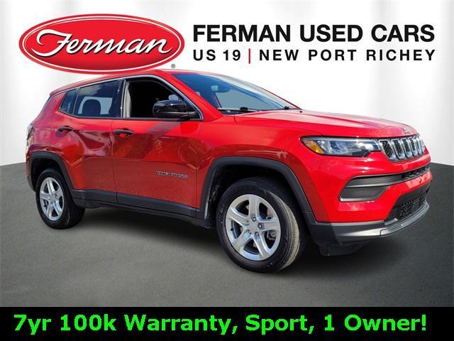 used 2023 Jeep Compass car, priced at $23,500