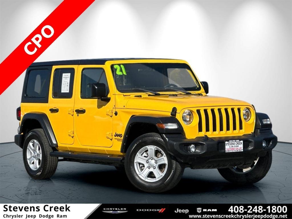 used 2021 Jeep Wrangler Unlimited car, priced at $28,549
