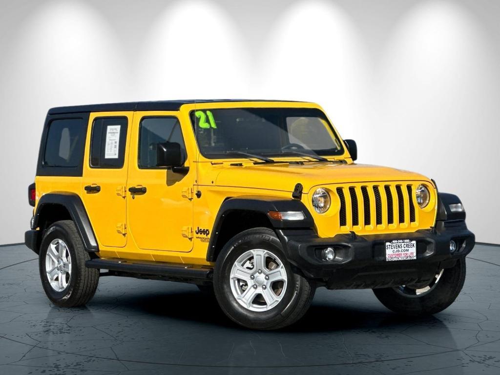 used 2021 Jeep Wrangler Unlimited car, priced at $28,549