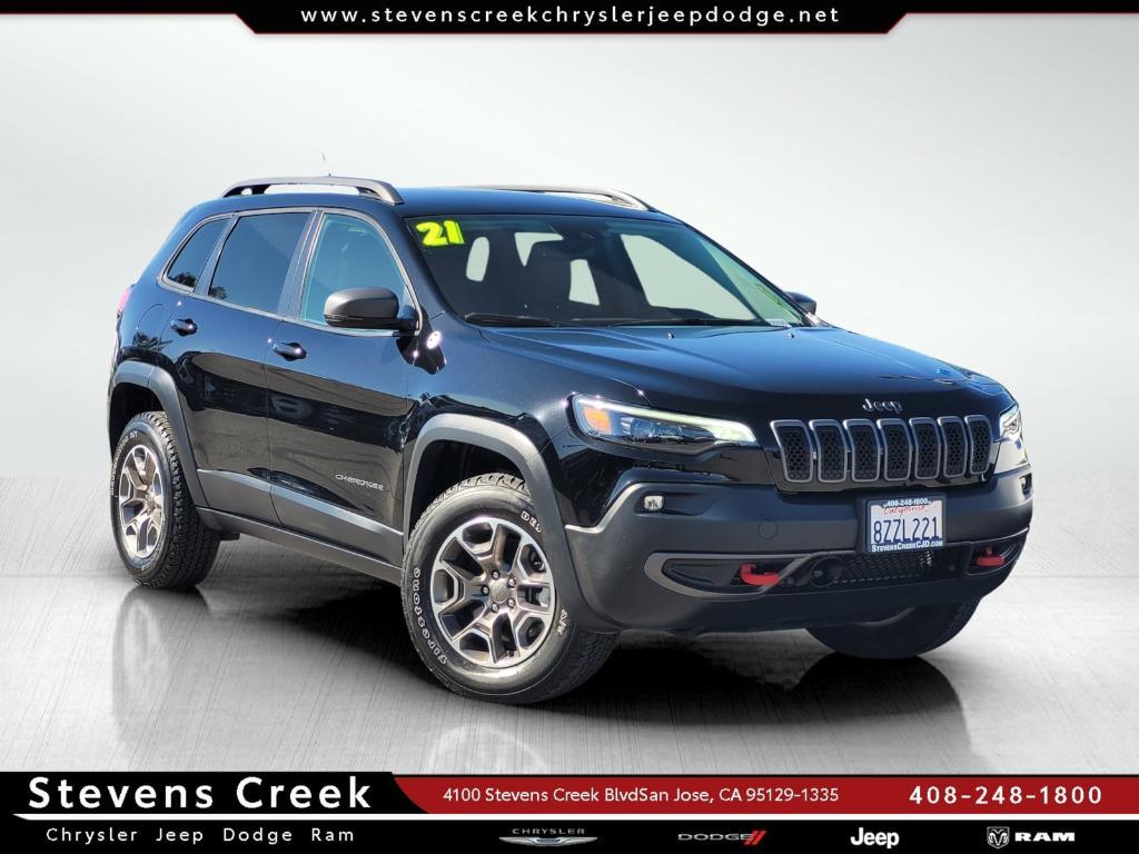 used 2021 Jeep Cherokee car, priced at $26,995