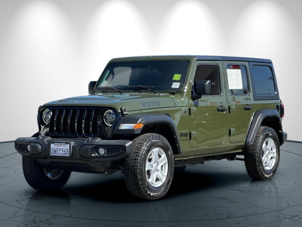 used 2021 Jeep Wrangler Unlimited car, priced at $28,604