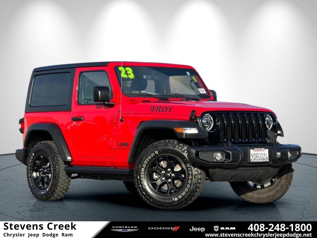 used 2023 Jeep Wrangler car, priced at $34,999