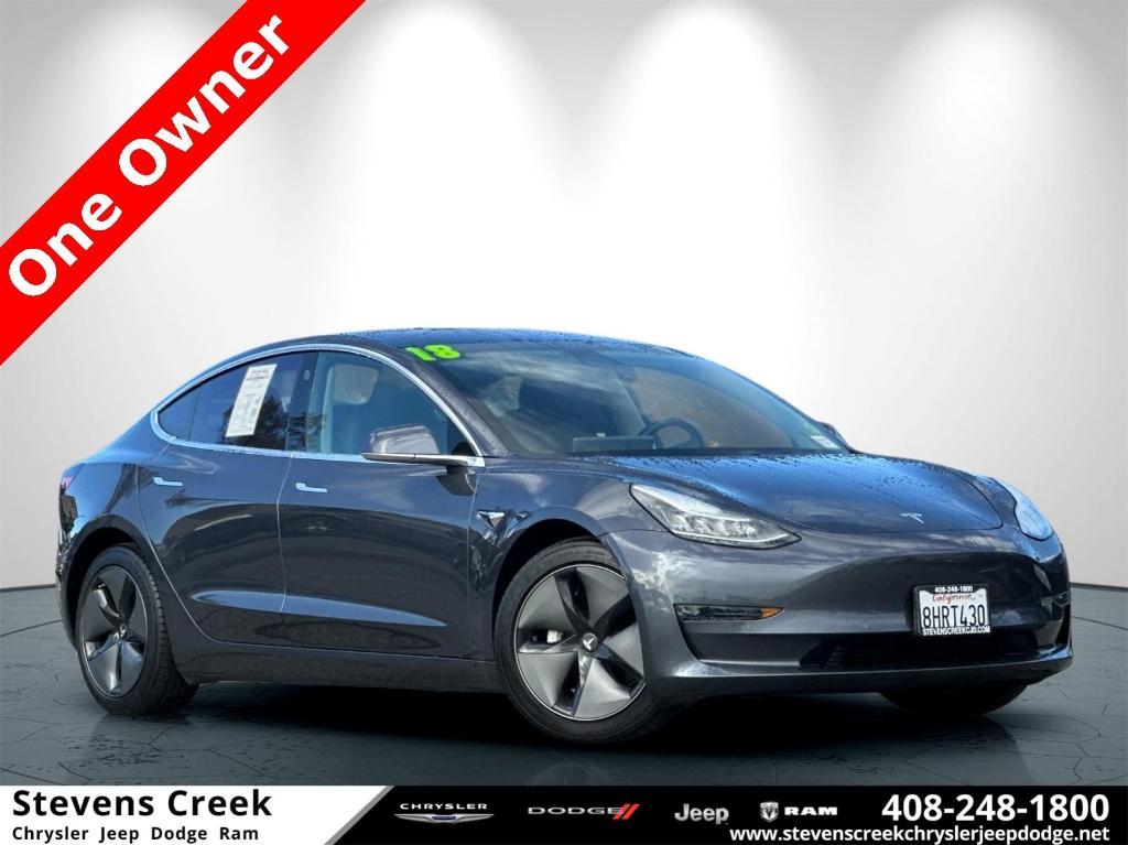 used 2018 Tesla Model 3 car, priced at $21,996