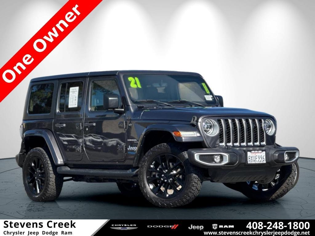 used 2021 Jeep Wrangler Unlimited 4xe car, priced at $31,797