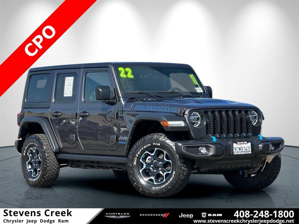 used 2022 Jeep Wrangler Unlimited 4xe car, priced at $37,479