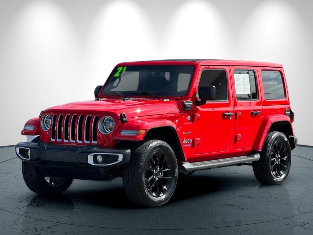 used 2021 Jeep Wrangler Unlimited 4xe car, priced at $33,979