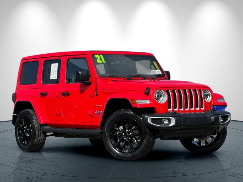 used 2021 Jeep Wrangler Unlimited 4xe car, priced at $33,979
