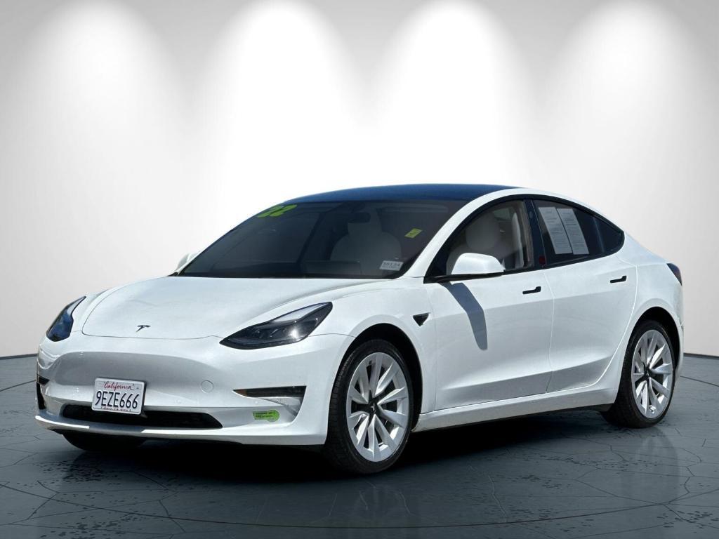 used 2022 Tesla Model 3 car, priced at $28,360