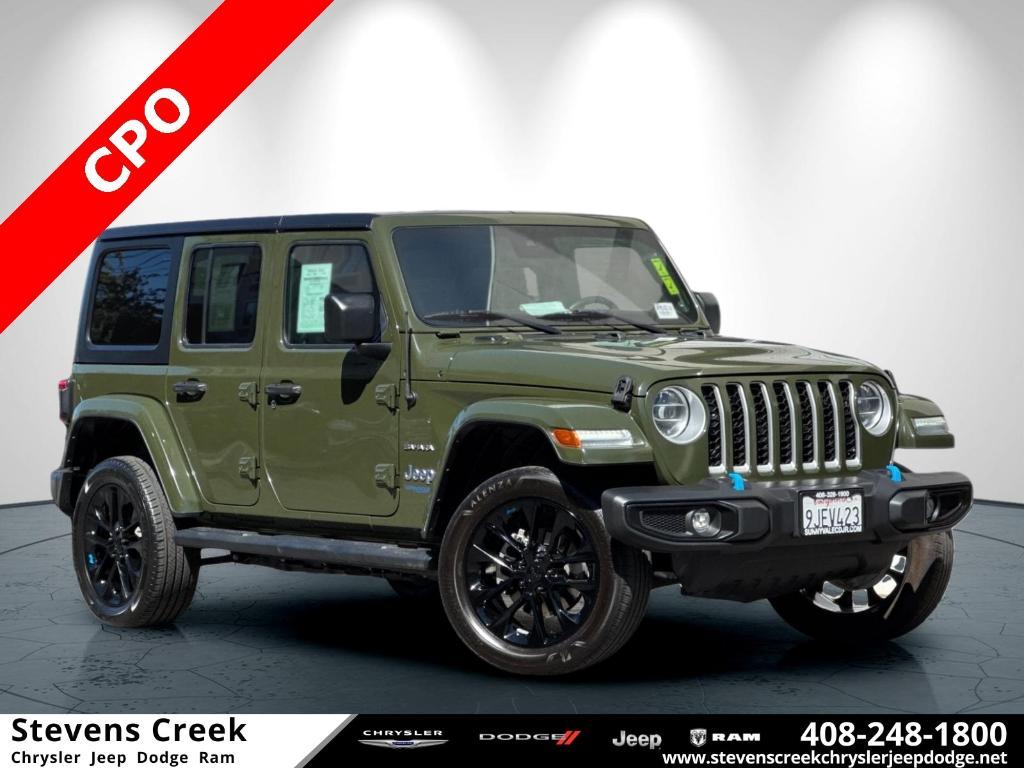 used 2022 Jeep Wrangler Unlimited 4xe car, priced at $33,997