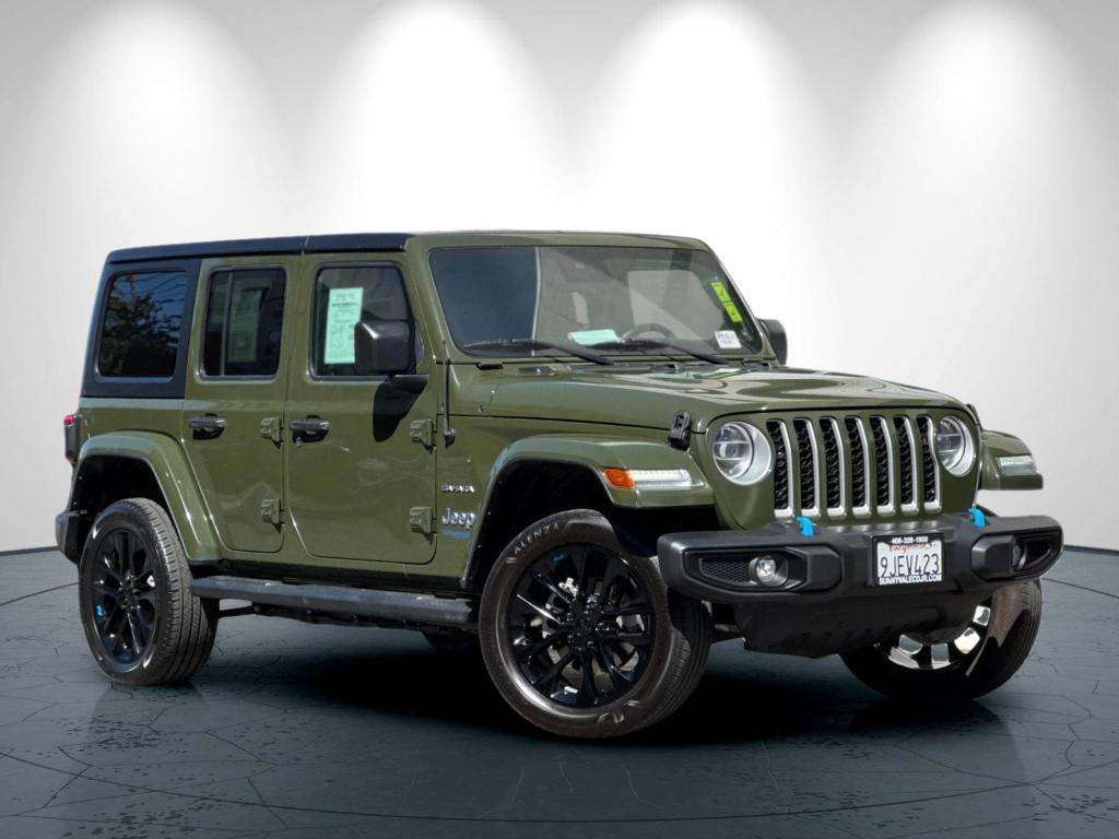 used 2022 Jeep Wrangler Unlimited 4xe car, priced at $33,997