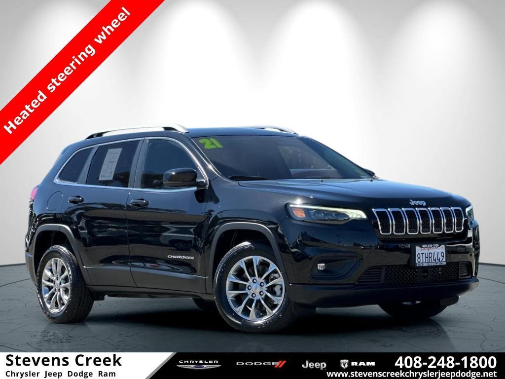 used 2021 Jeep Cherokee car, priced at $18,199