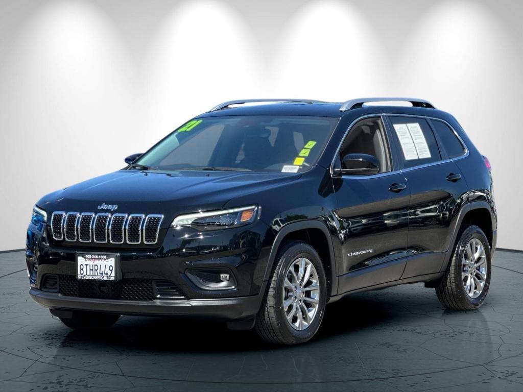 used 2021 Jeep Cherokee car, priced at $19,249