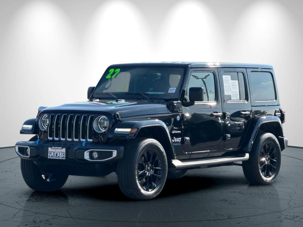 used 2022 Jeep Wrangler Unlimited 4xe car, priced at $35,590