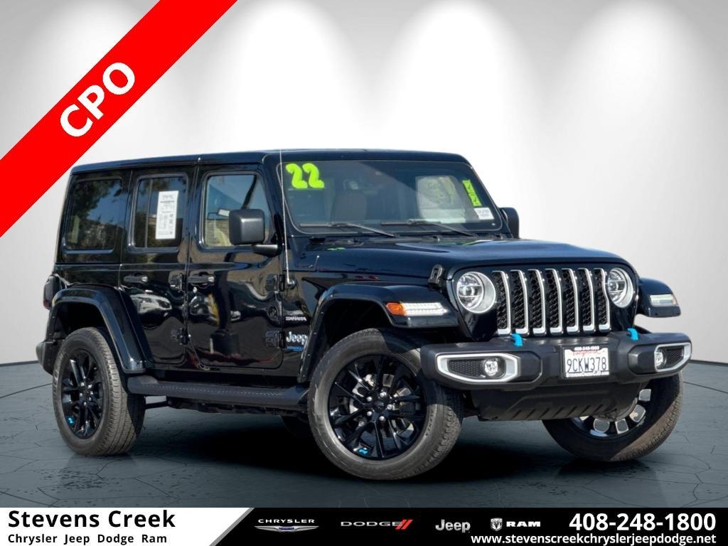 used 2022 Jeep Wrangler Unlimited 4xe car, priced at $35,590
