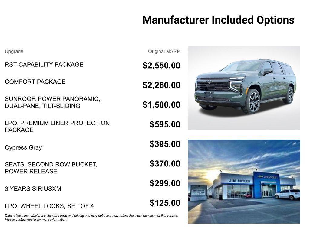 new 2026 Chevrolet Suburban car, priced at $80,716